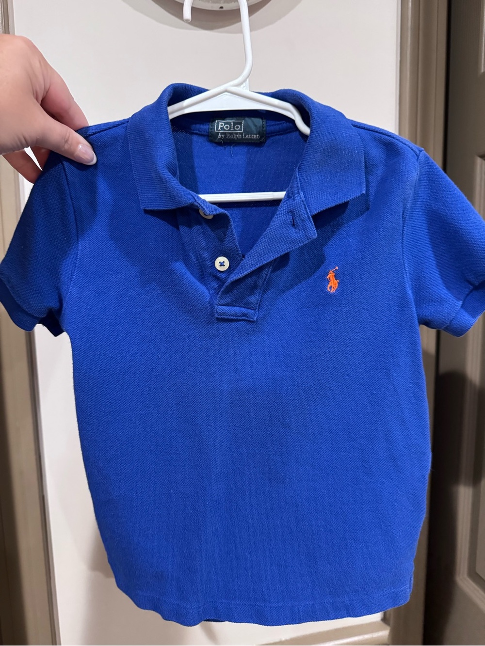 Polo by Ralph Lauren Royal Blue Polo with Orange Pony